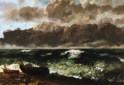 Gustave Courbet The Stormy Sea(or The Wave Sweden oil painting art